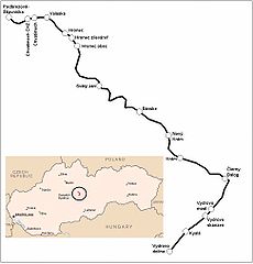 Mapa przebiegu linii kolejowej 902