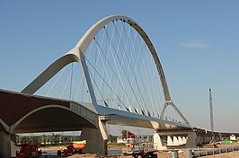 De Oversteek in Nijmegen gedurende de constructie in september 2013.