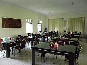 Dining room for guests.