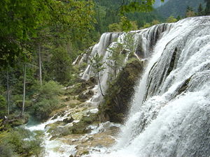 Jiuzhaigou Pearl Waterfall