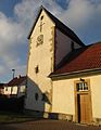 Turm der evangelischen Kirche in Klein Heere