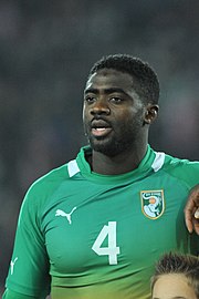 Kolo Touré with the Ivory Coast in 2012