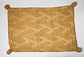 Cushion Cover, 17th century. Kongo textiles, Kongo peoples; The Kingdom of Kongo. Ethnographic Museum, Stockholm.