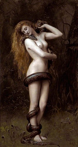 Lilith door John Collier (1892). The Atkinson Gallery, Southport (Engeland)