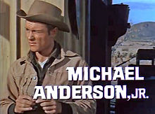 Michael Anderson Jr. im Trailer zu "The Sons of Katie Elder" im Jahr 1965.