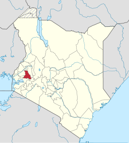 Kaart van Nandi County