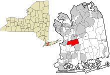 Lage im Nassau County