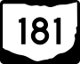 State Route 181 marker