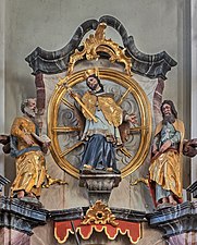 St. Nepomuk mit zwei Aposteln Linker Seitenaltar