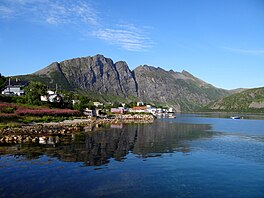 View of the fjord in the background