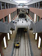 Doorgaande tunnelsporen van station Antwerpen Centraal.