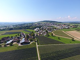 Andhausen und Berg mit dem Ottenberg im Hintergrund