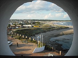 Blick vom Faro de José Ignacio auf den Ort