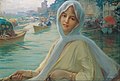 Göksu Sefası. Bu resimdeki Osmanlı hanımefendisi, nereden bakarsanız bakın, sizi gözleriyle takip eder. Eser, İstanbul'da, Pera Müzesi Suna ve İnan Kıraç Vakfı Oryantalist Resim Koleksiyonu'ndadır.