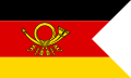 Flagge am Dienstkraftwagen der Präsidenten der OPD, des PTZ und FTZ, 15 cm × 25 cm,