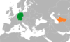 Location map for Germany and Turkmenistan.