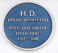 Hilda Doolittle plaque