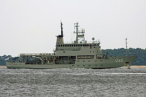 HMAS Leeuwin operating off Singapore in 2011