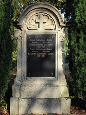 Julius Kelterborn-Rudin (1857–1915), Architekt, Grab auf dem Friedhof Wolfgottesacker, Basel