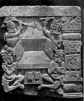 Devotions to the empty throne of the Buddha, Kanaganahalli, 1st–3rd century CE