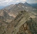 Blick zum Nordgipfel im Jahr 2007, nach dem Bergsturz