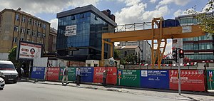 Sarıgazi Metro İstasyonu inşaatı