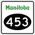 Provincial Road 453 marker