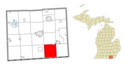 Location within Lenawee County