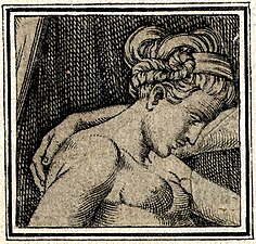 Corresponding fragment to image 4 thought to be by Agostino Veneziano. Two fragments cut from the one engraving.[1] Around 1530.[2]