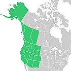 Symphyotrichum foliaceum distribution map