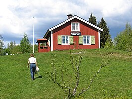 Tomasboda-hut vlak bij het hoogste punt