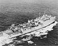 USS Gunston Hall (LSD-5) underway, soon after recommissioning in March 1949