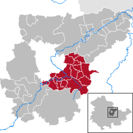 Kaart van Verwaltungsgemeinschaft Mellingen