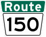 Route 150 marker