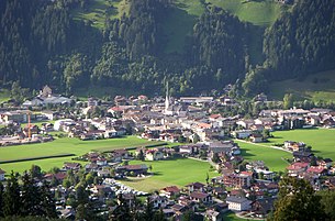 Zell am Ziller im September 2008, Blick vom Hainzenberg