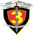 Old 1st Battalion, 3d Marine insignia