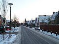 The main road during winter