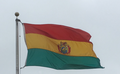 Dalgalanan Bolivya bayrağı