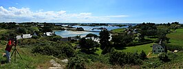 Zicht vanop het hoogste punt van Île de Bréhat