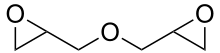 Structuurformule van diglycidylether