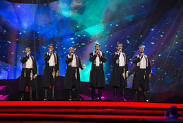 Klapa s Mora tijdens het Eurovisiesongfestival 2013