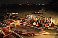 Very busy ferries during durga pooja