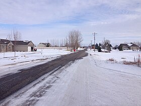 E 100 N or "Farm to Market Road" in Grant, Idaho