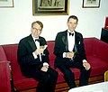 Two Swedish gentlemen wearing black tie.