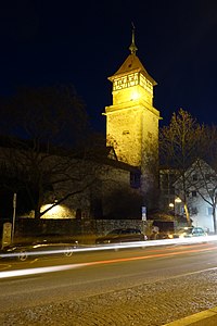 Hochwachtturm bei Nacht