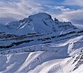 Icefall Peak in winter