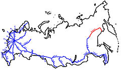 R504 im Fernstraßennetz Russlands