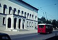 Der Trolleybus Nr. 18 von 1941 im Jahr 1959 in der Stadthausstrasse