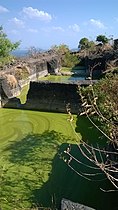 Rock cut water cistern