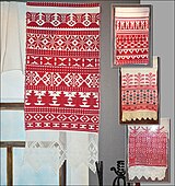 Rushnyk, eski geleneksel Rus dokuma stili. Desenler bölgeler arasında farklılık gösterir ve Rus tarihi boyunca tekstil ve Rus mimarisinde bulunabilir.